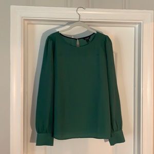 NEVER WORN! Green J Crew Blouse